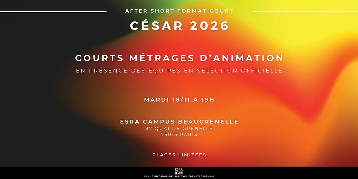 After Short C\u00e9sar 2026 : les courts d\u2019animation pr\u00e9s\u00e9lectionn\u00e9s (1\/1) - Q&A