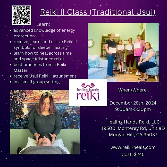 Learn Reiki Level II - Traditional Usui( in-person class)