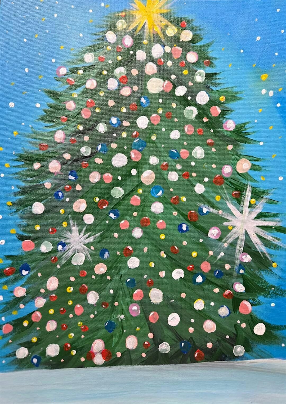 Christmas Tree Paint and Sip