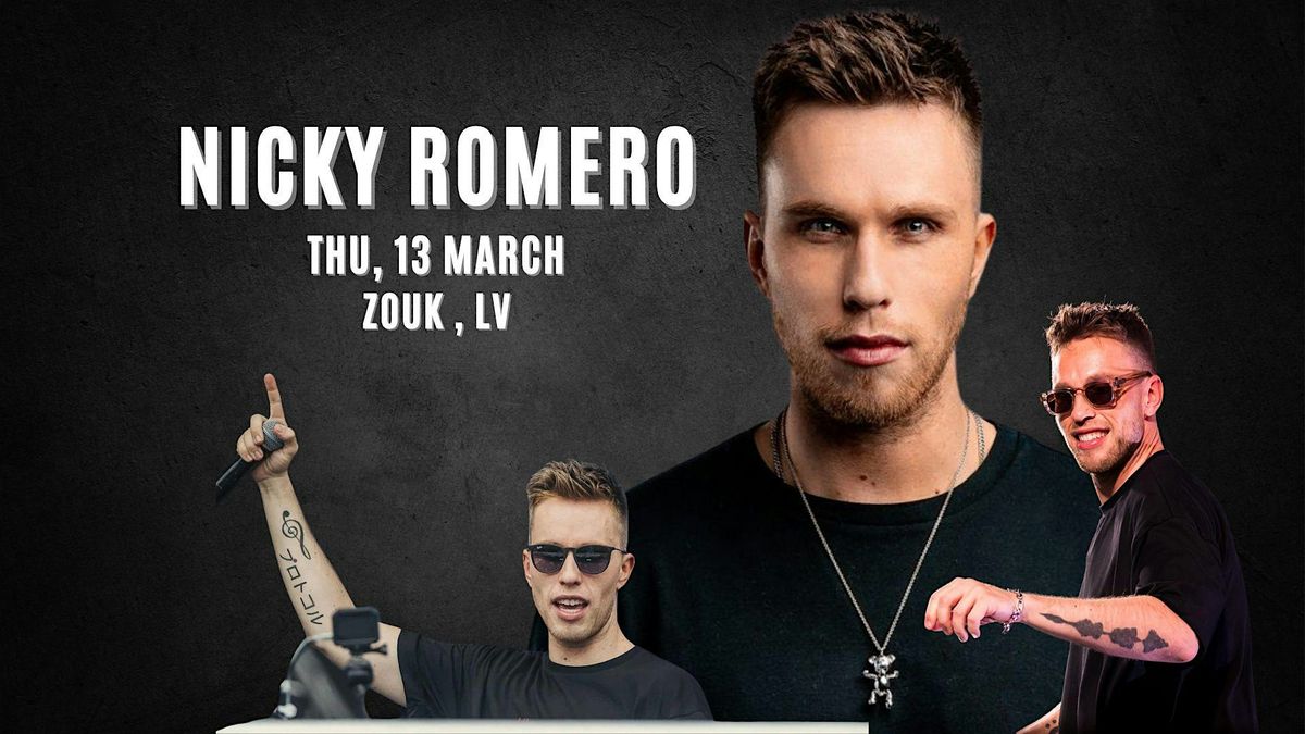 ZOUK NIGHTCLUB FREE GUESTLIST PARTY WITH NICKY ROMERO