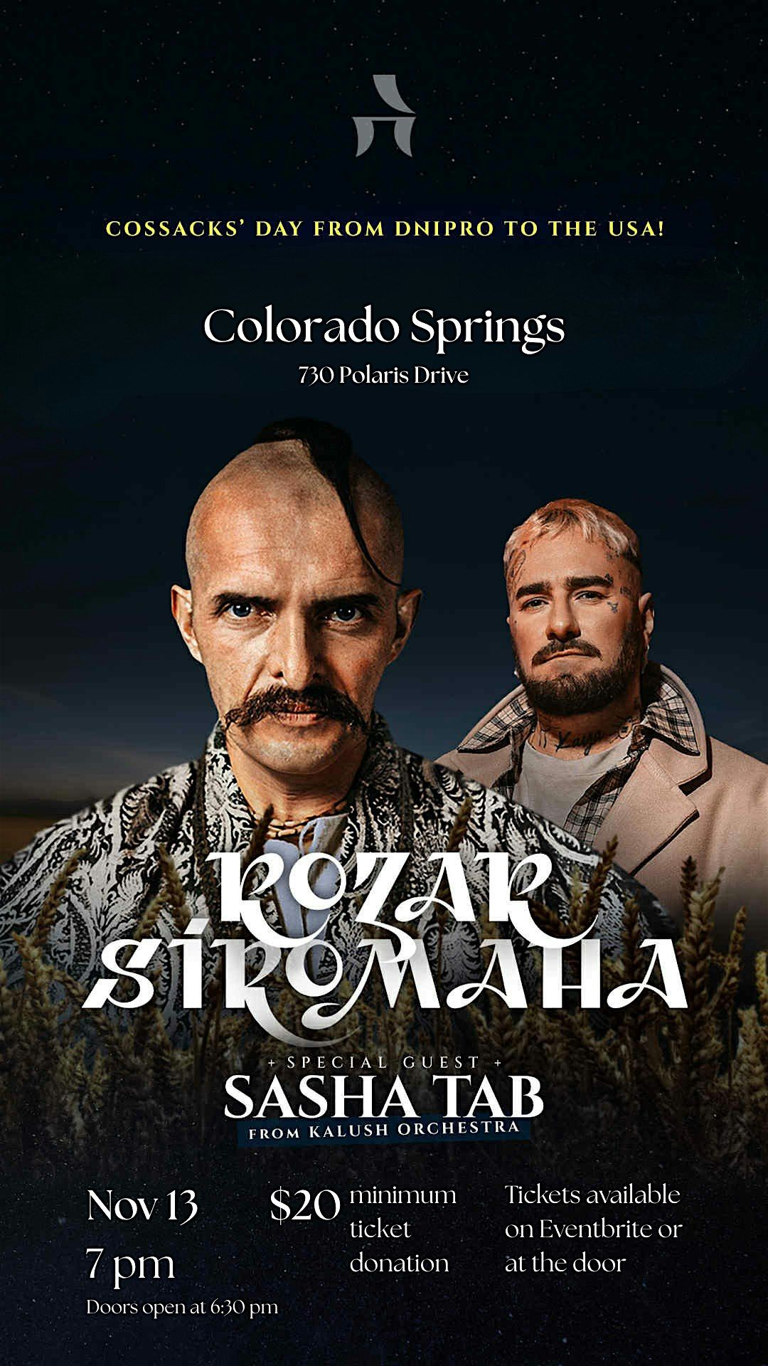 Experience the Spirit of Ukraine \u2014 Kozak Siromaha Live in Colorado Springs!