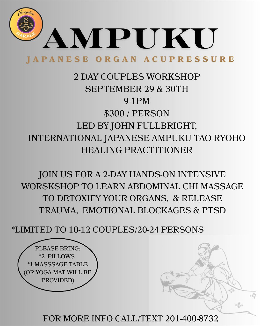 AMPUKU 2-Day Couple's Workshop:  the Japanese Organ Acupressure
