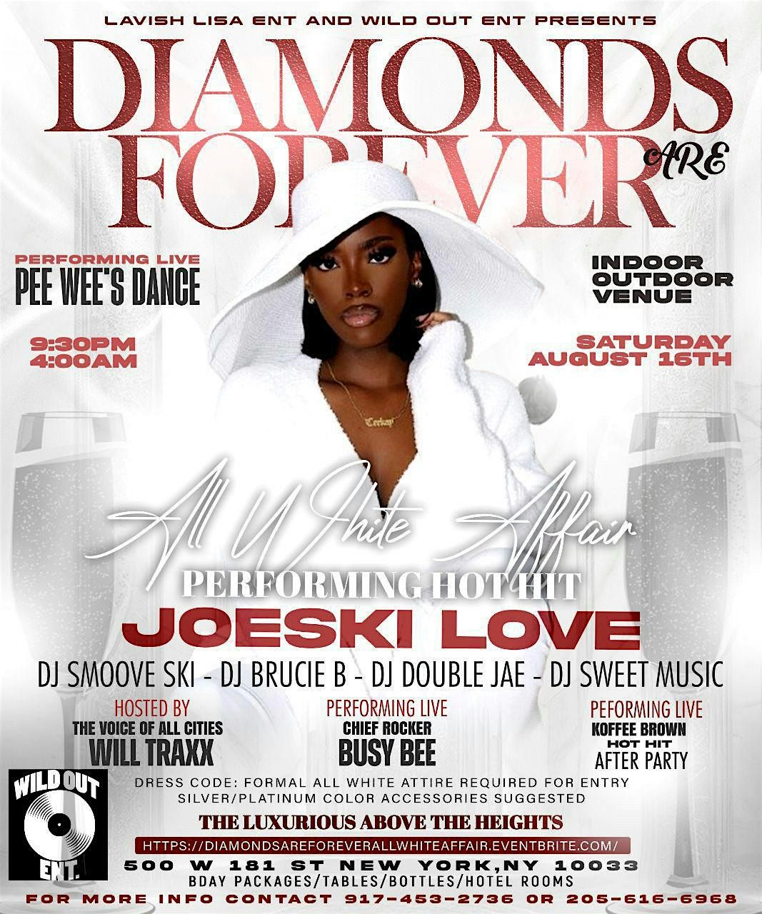 DIAMONDS ARE FOREVER "ALL WHITE AFFAIR"