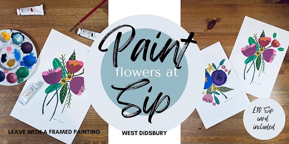 Paint and Sip - How to paint flowers.