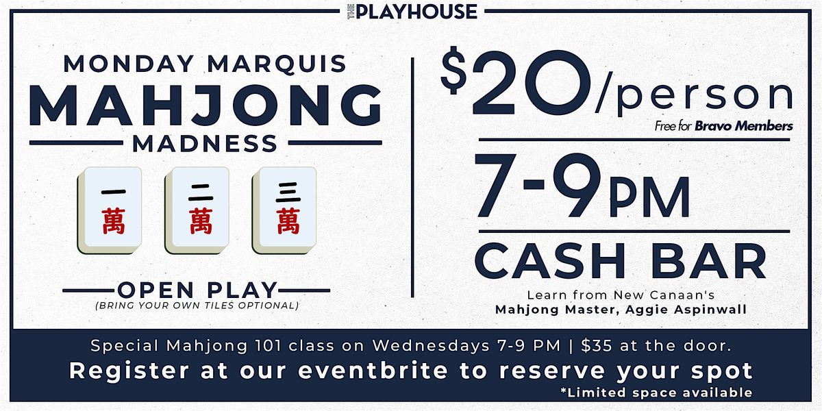 Monday Marquis Mahjong Madness