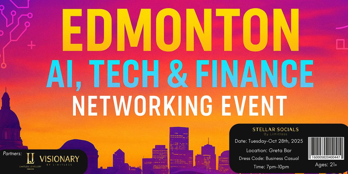 Edmonton AI, Tech & Finance Networking Event