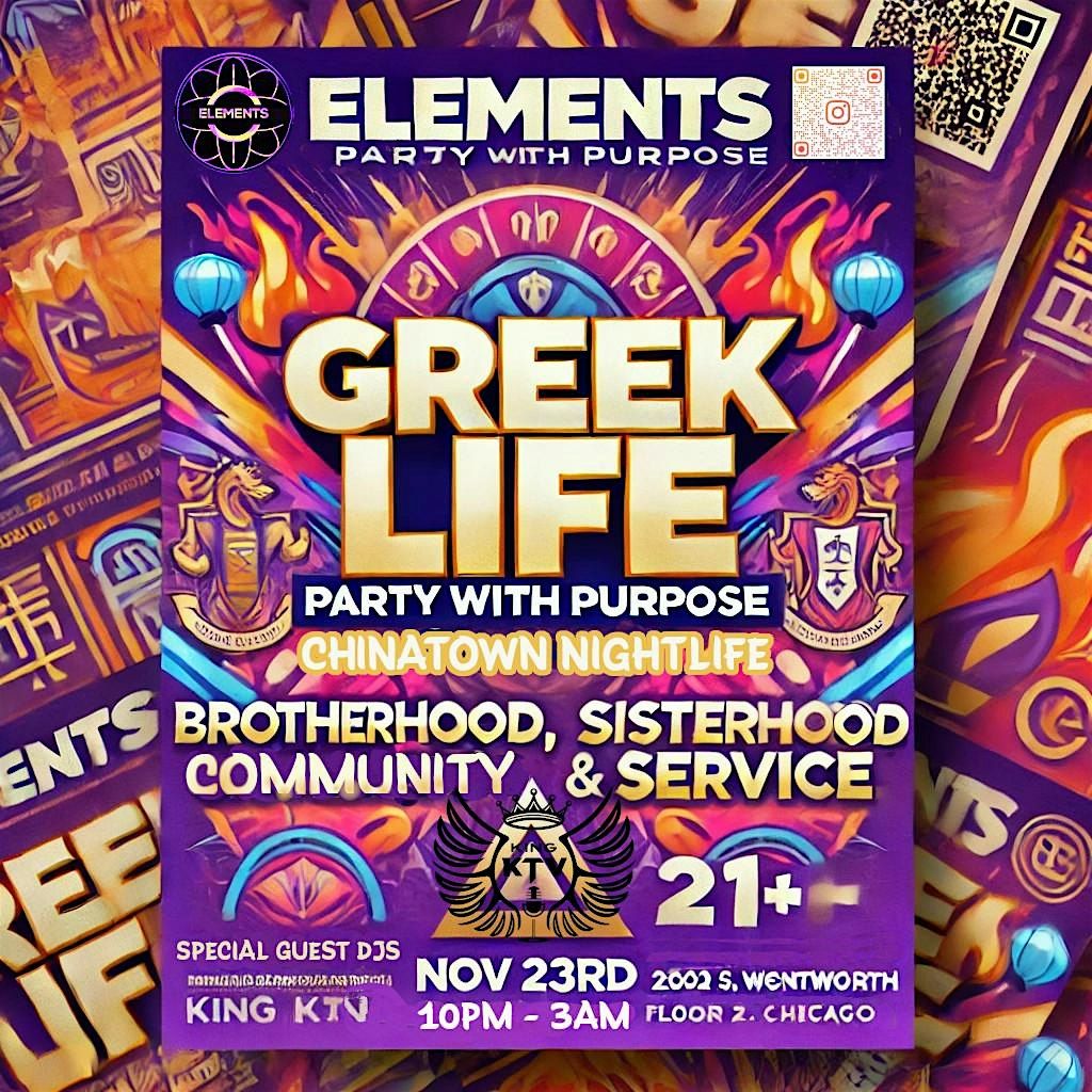 Party with Purpose: Greek Life Night for a Cause at Elements Saturdays