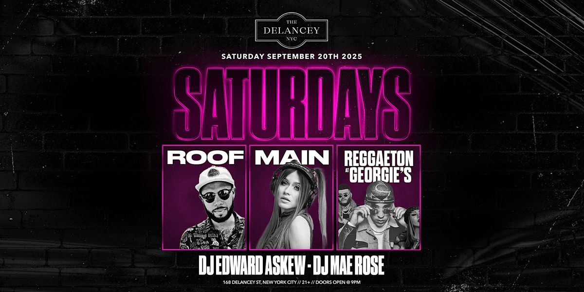 Saturday Nights @ The Delancey