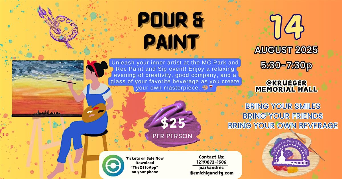August Pour and Paint - Michigan City
