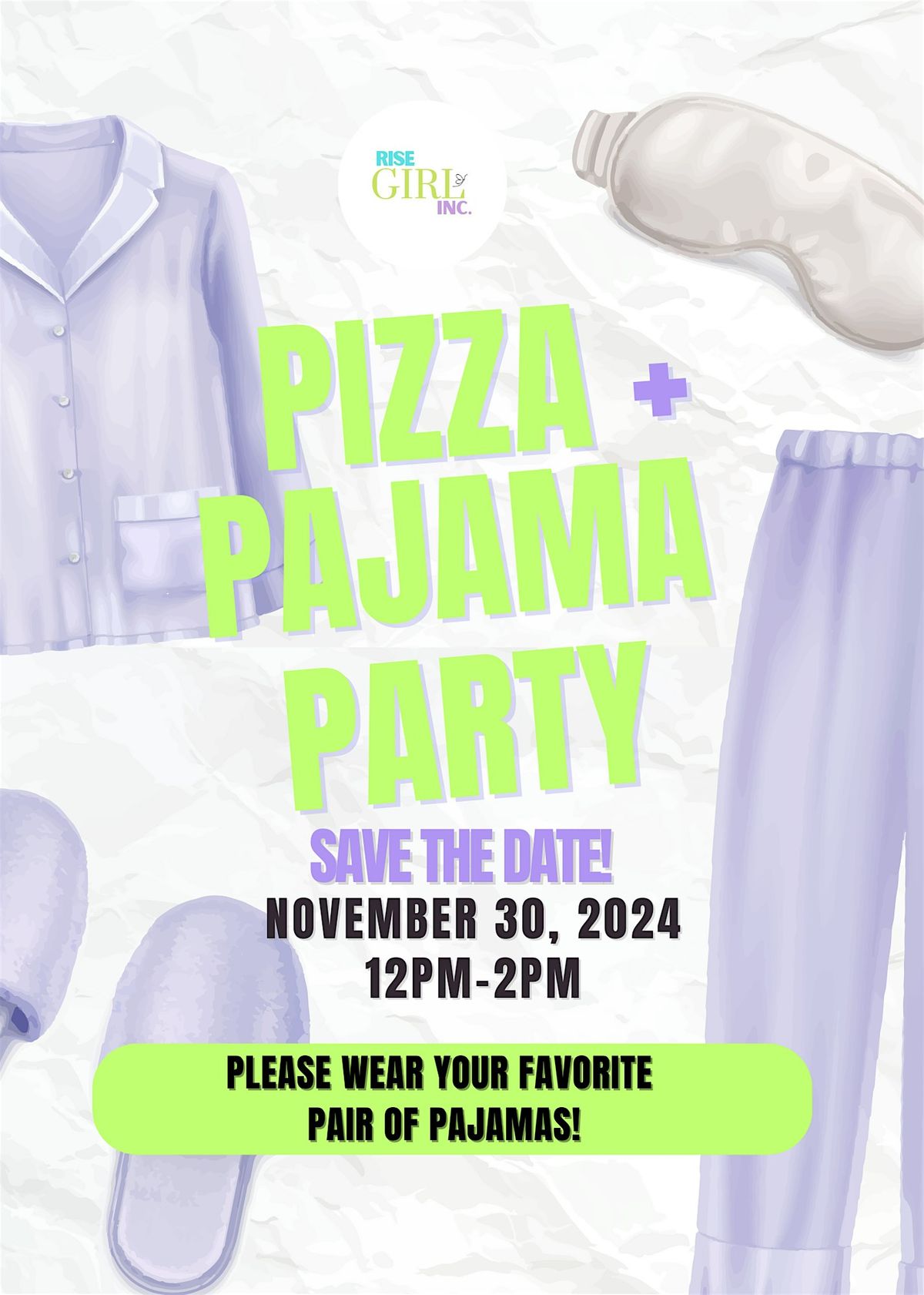 Pizza + Pajama's Party