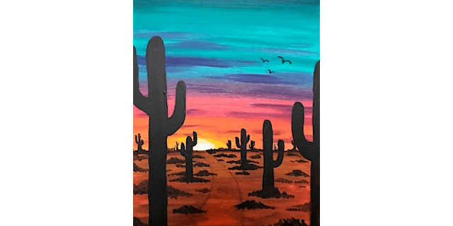 Southwest Sunset - Paint and Sip in Phoenix | Classpop!\u2122