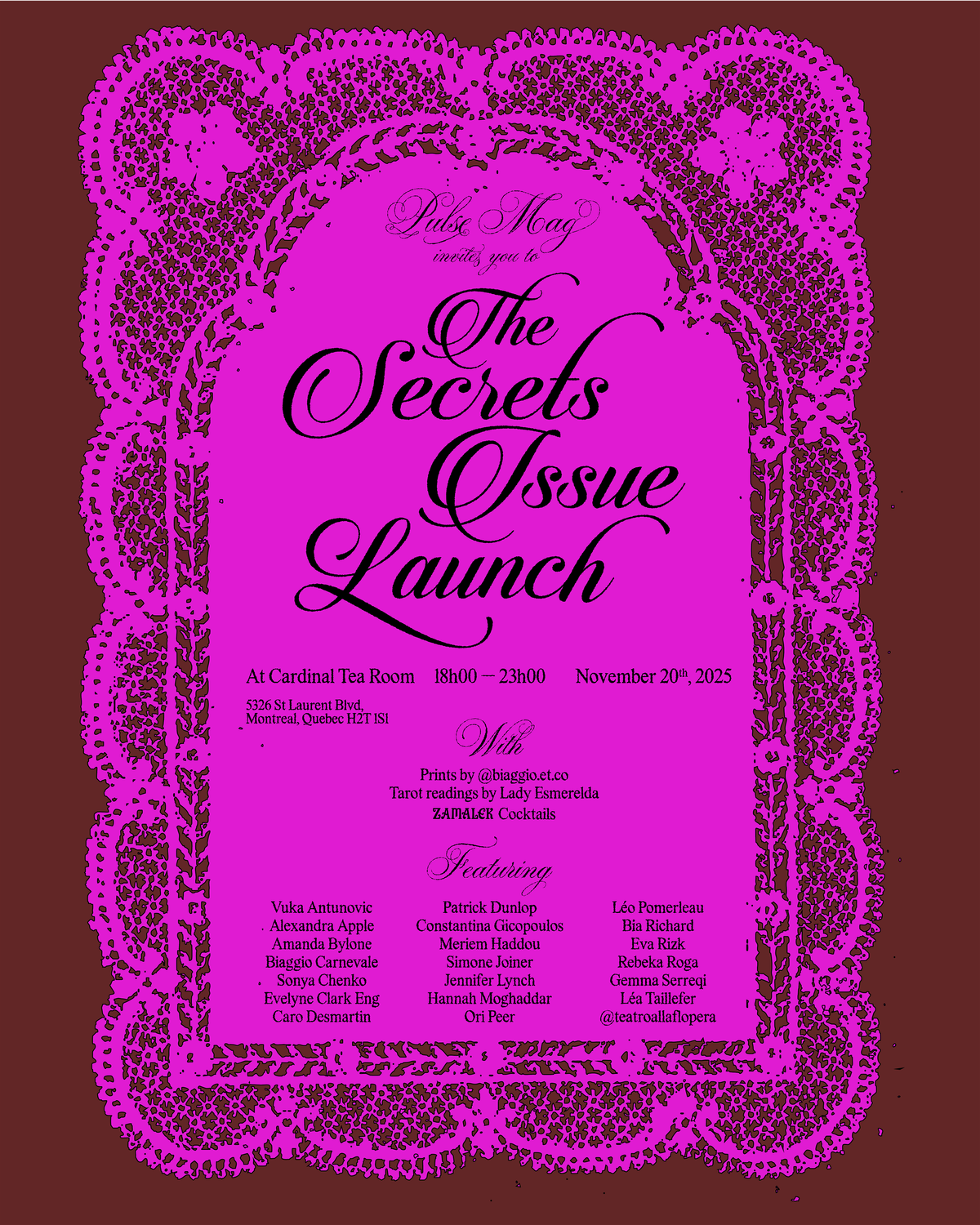 Pulse Mag - The Secrets Issue Launch