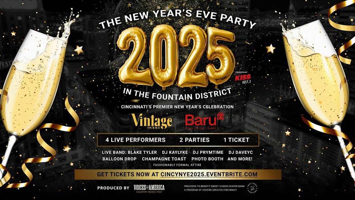 Kiss 107's New Year's Eve Party 2025 at Baru and Vintage