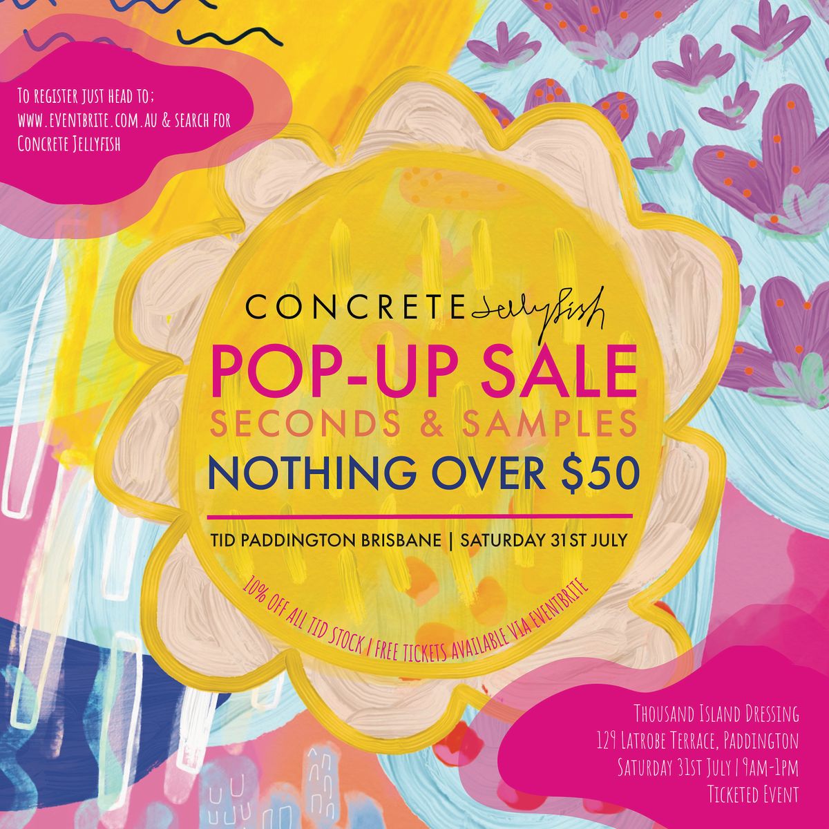 Concrete Jellyfish Seconds & Samples Sale - Saturday 31 July