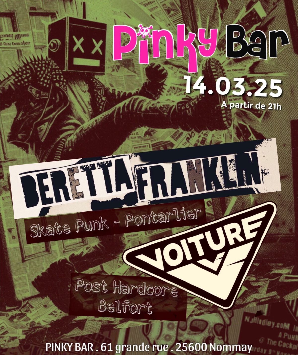 VOITURE\/BERETTA FRANKLIN @PINKY BAR