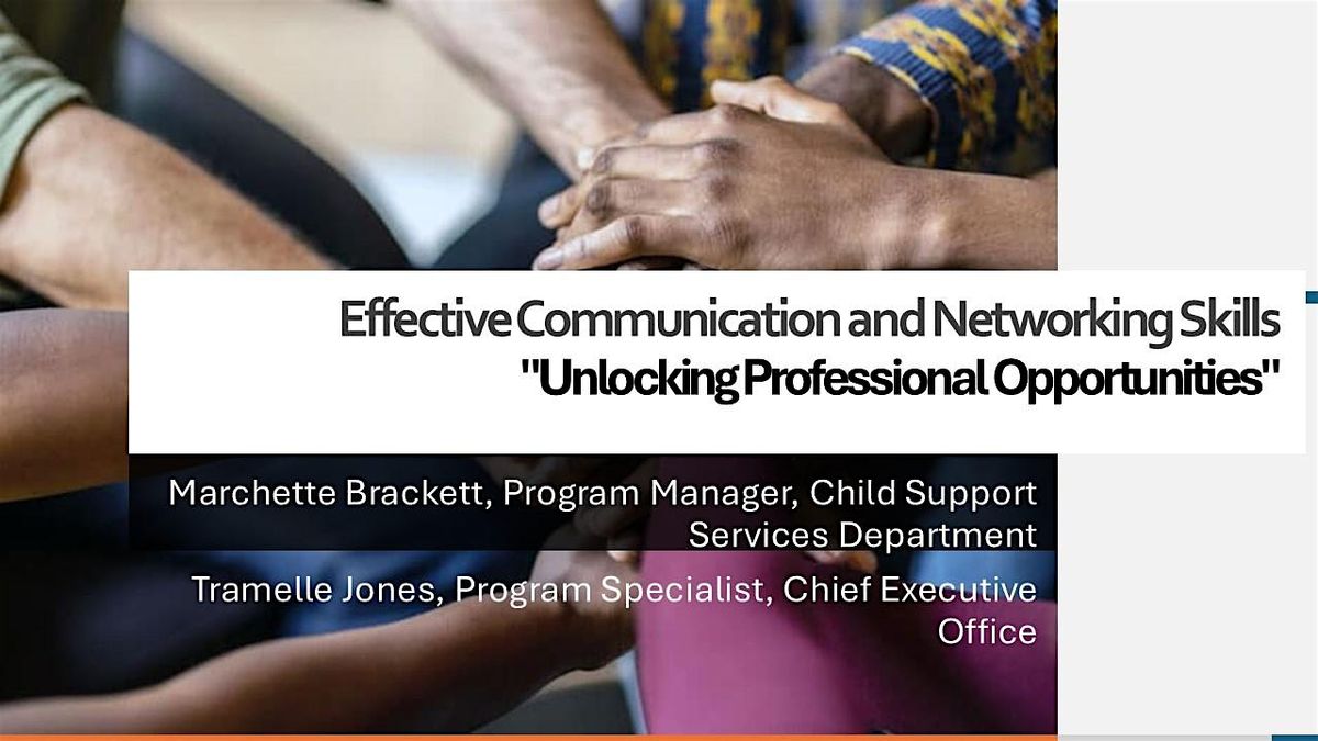 Effective Communication & Networking Workshop