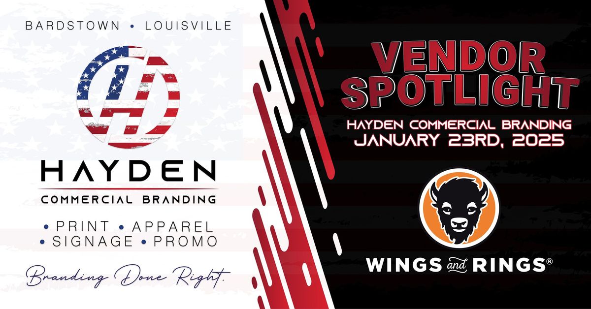 Vendor Spotlight w\/Hayden Branding at Wings & Rings 