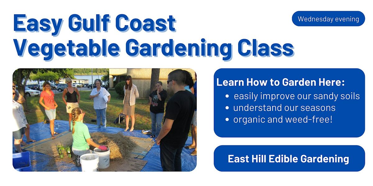 Easy Gulf Coast Vegetable Gardening, Wednesday evening