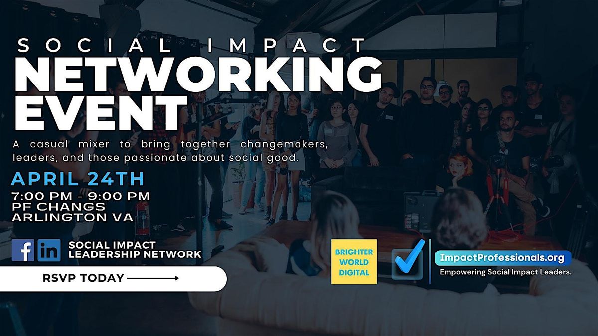 Social Impact Professionals Networking April Event