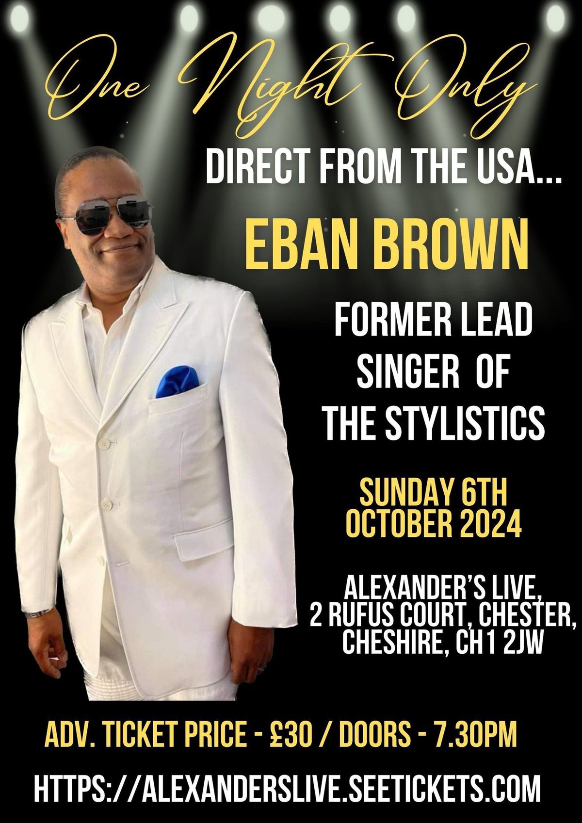 Eban Brown - Former Lead Singer of The Stylistics