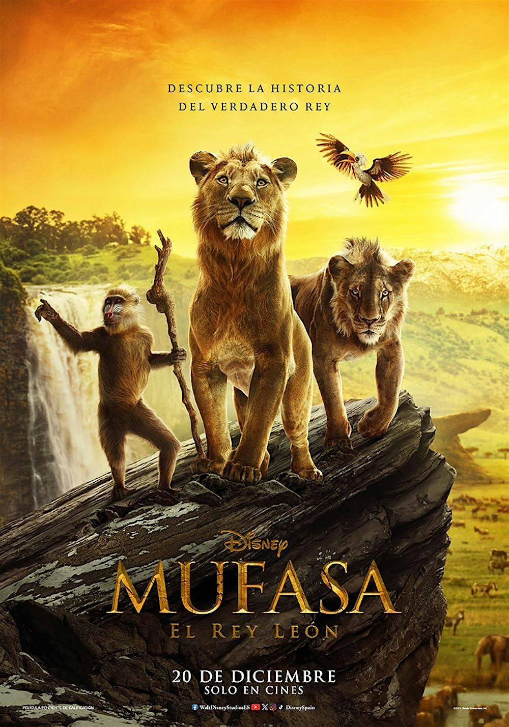 Mufasa: El Rey Le\u00f3n PROYECCI\u00d3N GRATUITA en Espa\u00f1ol