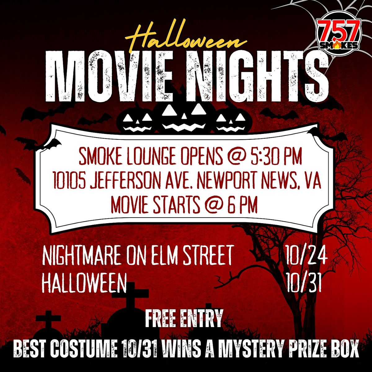 Frights & Flights Spooky Movie Series