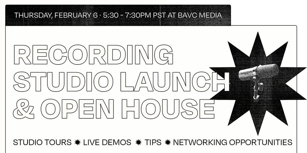 Recording Studio Launch & Open House