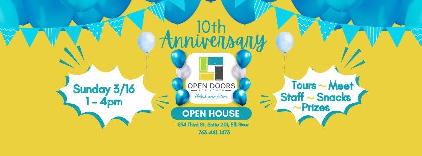 Open Doors for Youth's 10th Anniversary Open House