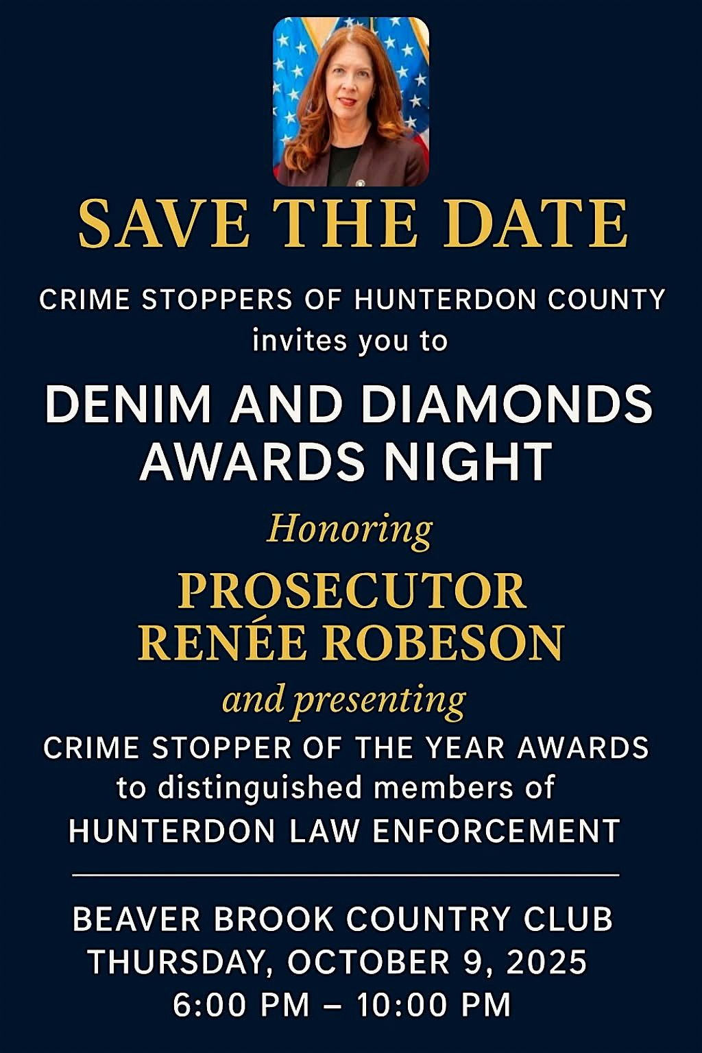 CRIME STOPPERS OF HUNTERDON COUNTY Denim & Diamonds Awards Night