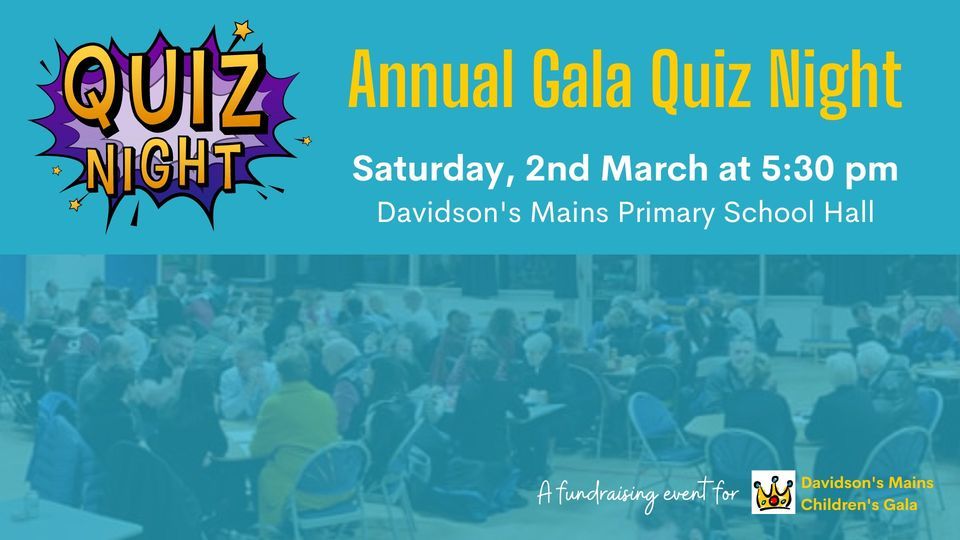 Annual Gala Family Quiz Night