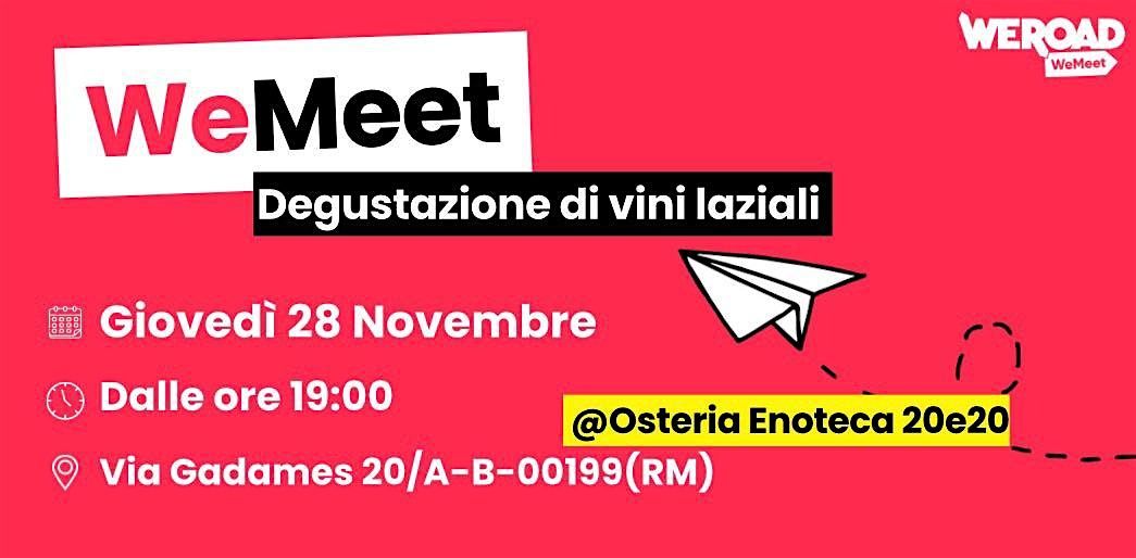 WeMeet I Degustazione di vini laziali