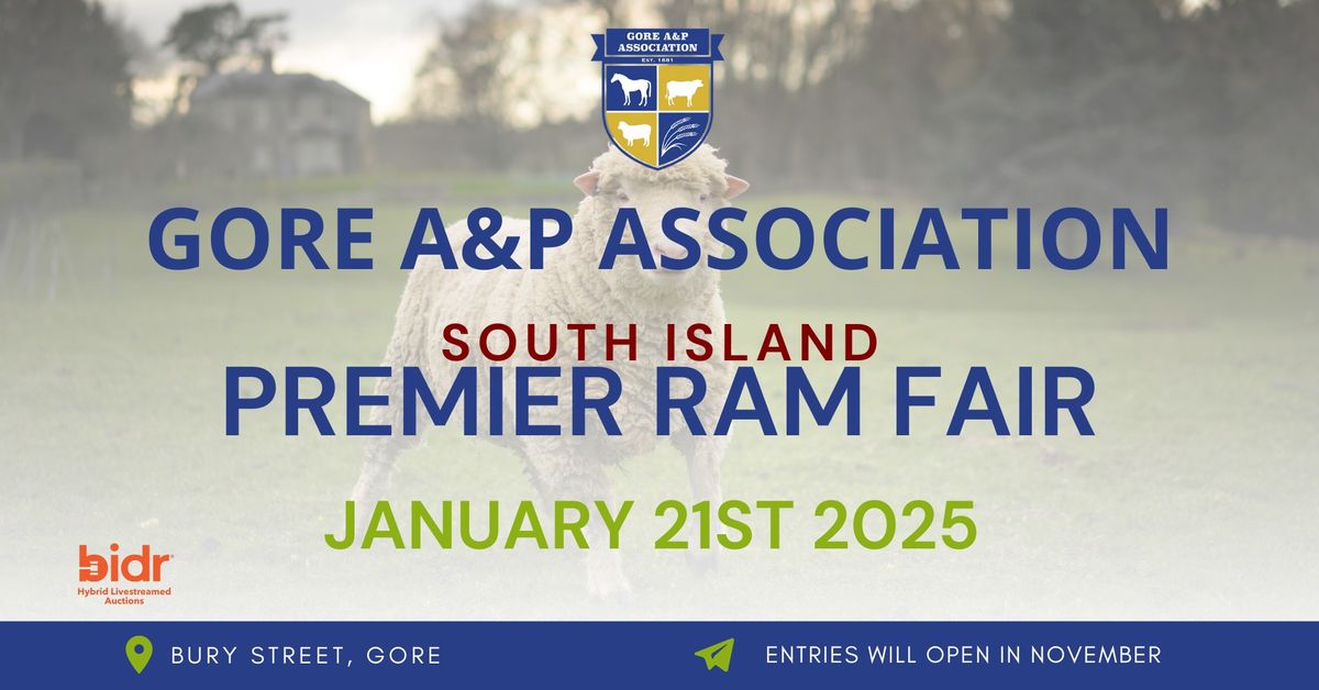 Gore A&P Association's - Premier Ram Auction 2025