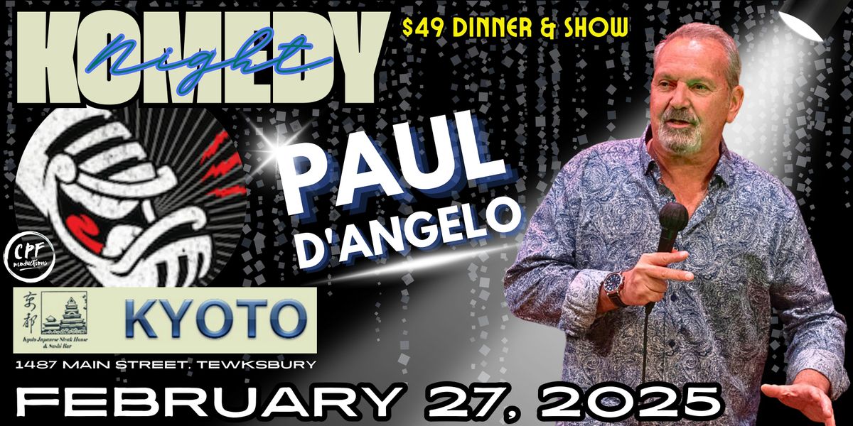 Kyoto Komedy Thursday February 27th with Paul D'Angelo