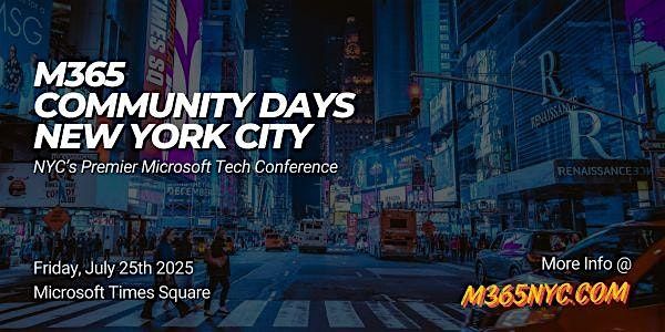 M365 Community Days NYC