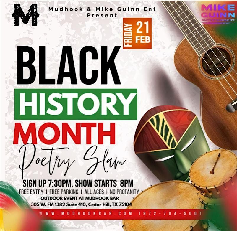 Poetry On The Patio: Black History Month Poetry Slam & Open Mic (Outdoor)