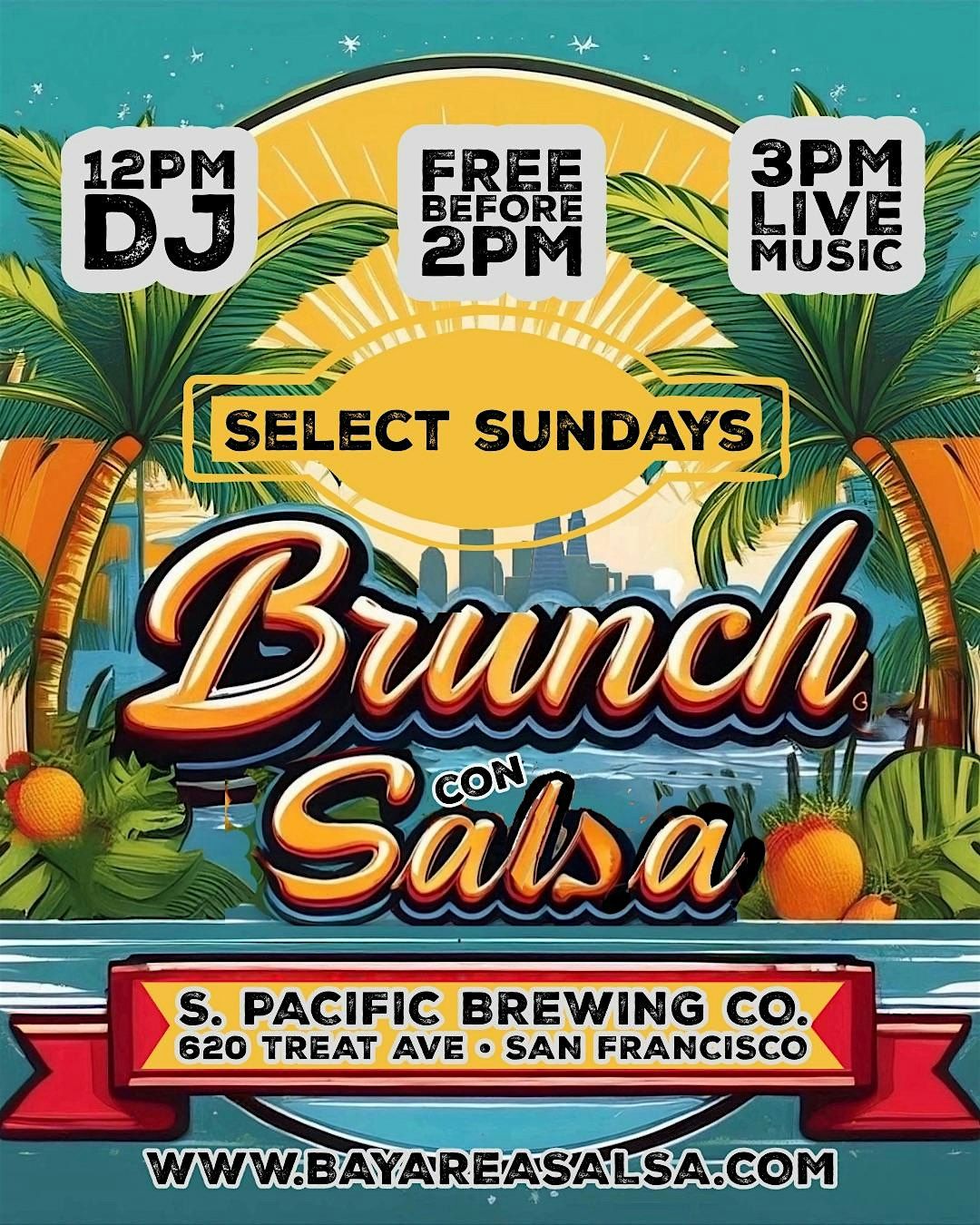 Brunch con Salsa at Southern Pacific Brewing Co. w\/ Live Band and Dj