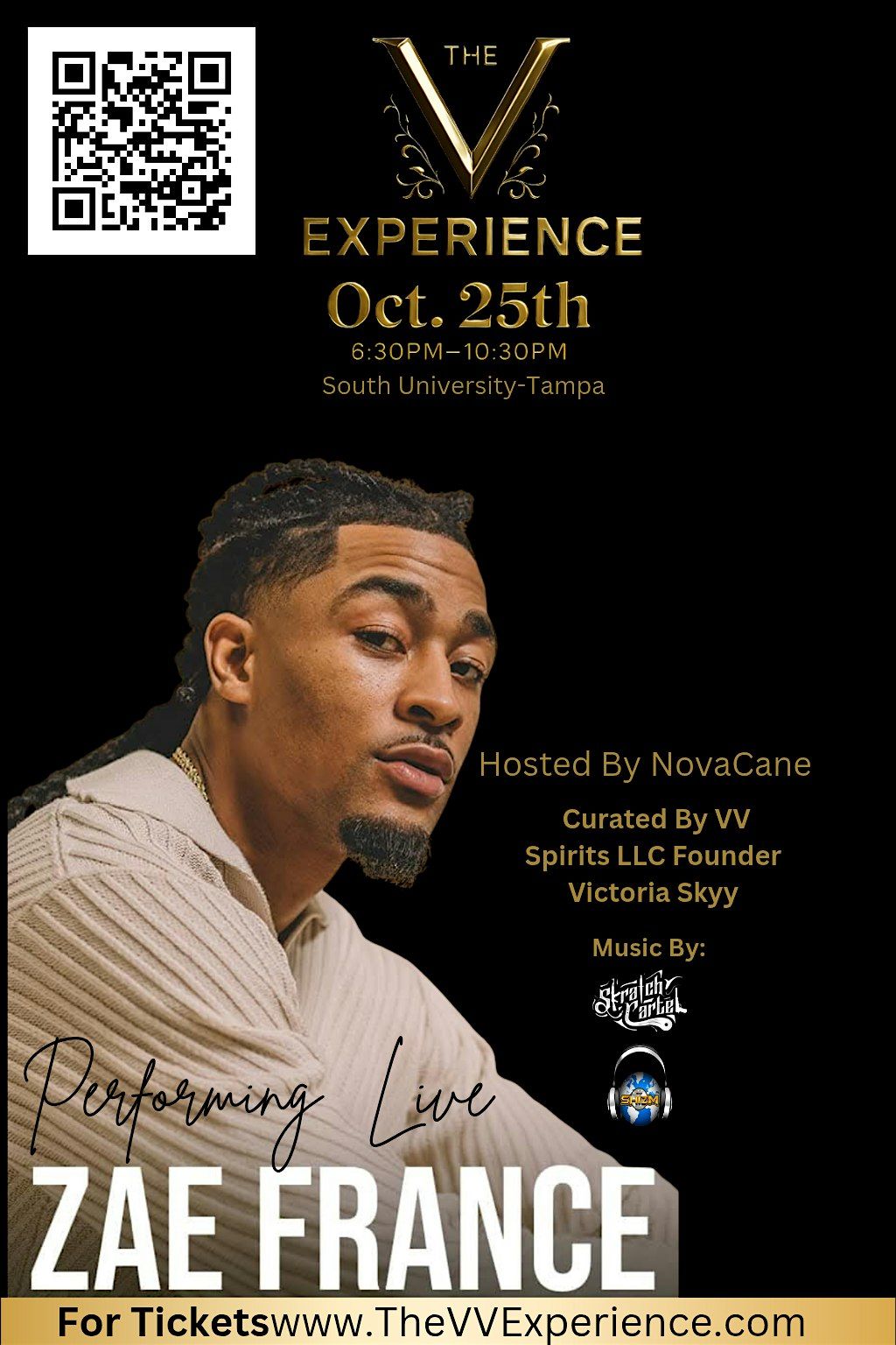 Zae France Live at The VV Experience