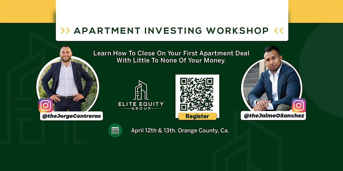 Apartment Investing Workshop by Elite Equity Group in Yorba Linda, CA