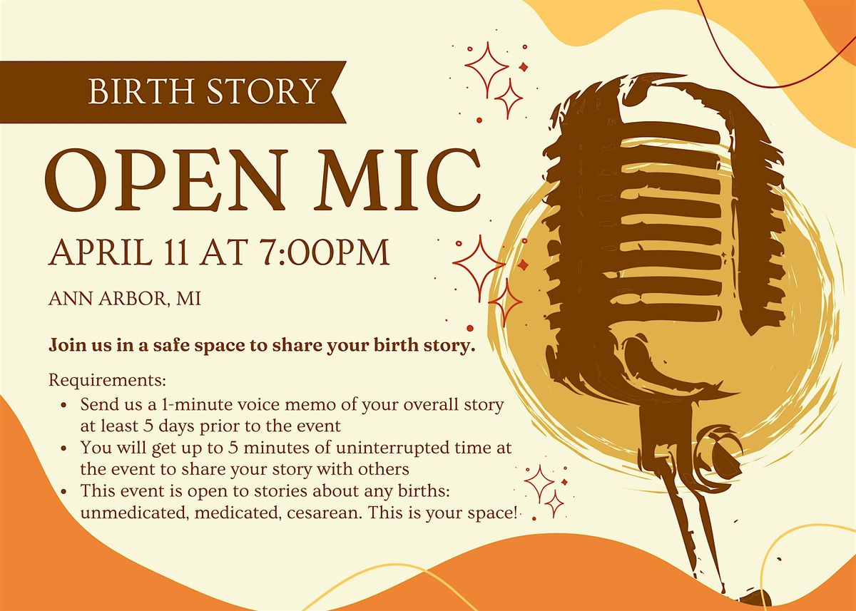 Birth Story Open Mic Night