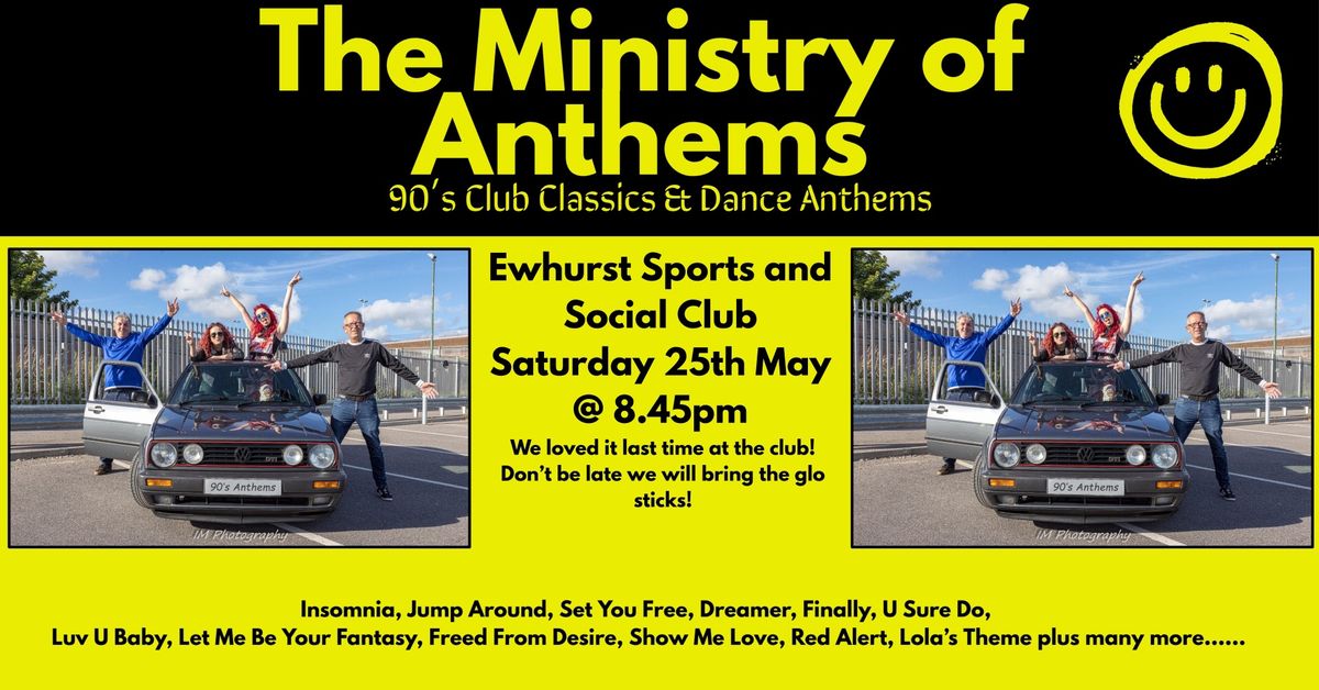 The Ministry of Anthems live at The Ewhurst Club
