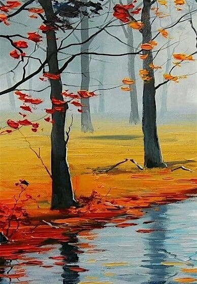 Paint and Sip Class-Autumn Landscape