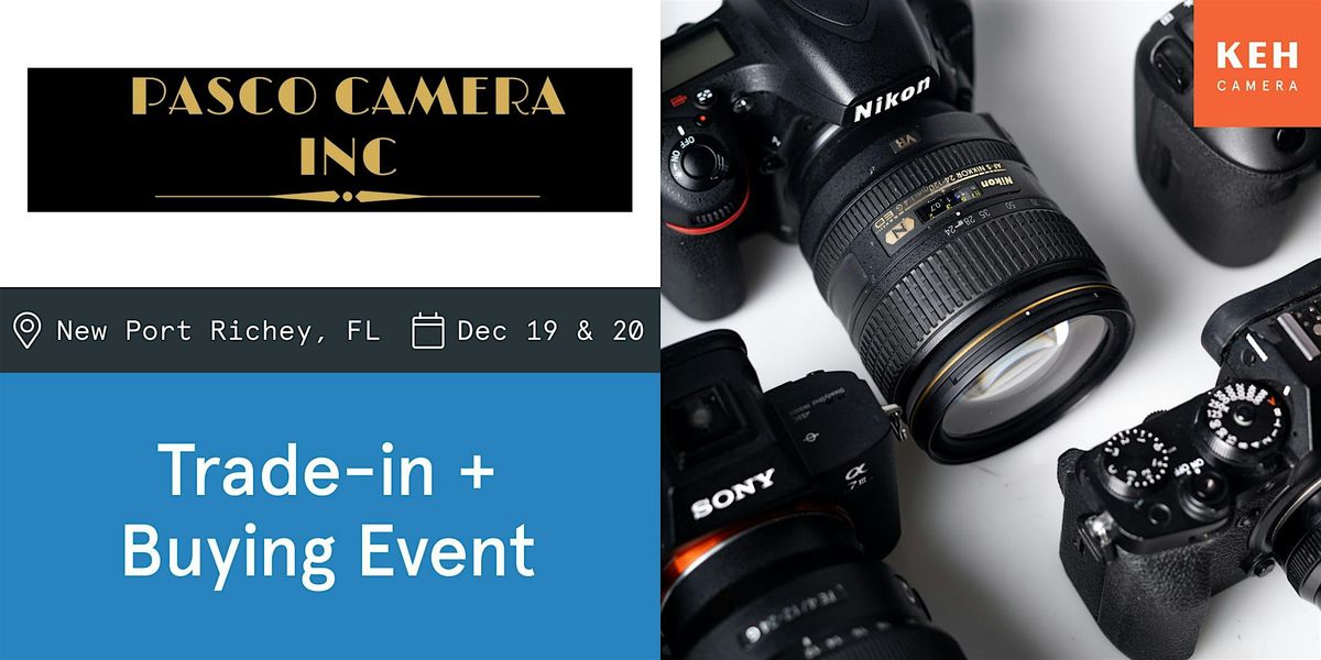 Sell your camera gear (free event-no ticket needed) at Pasco Camera