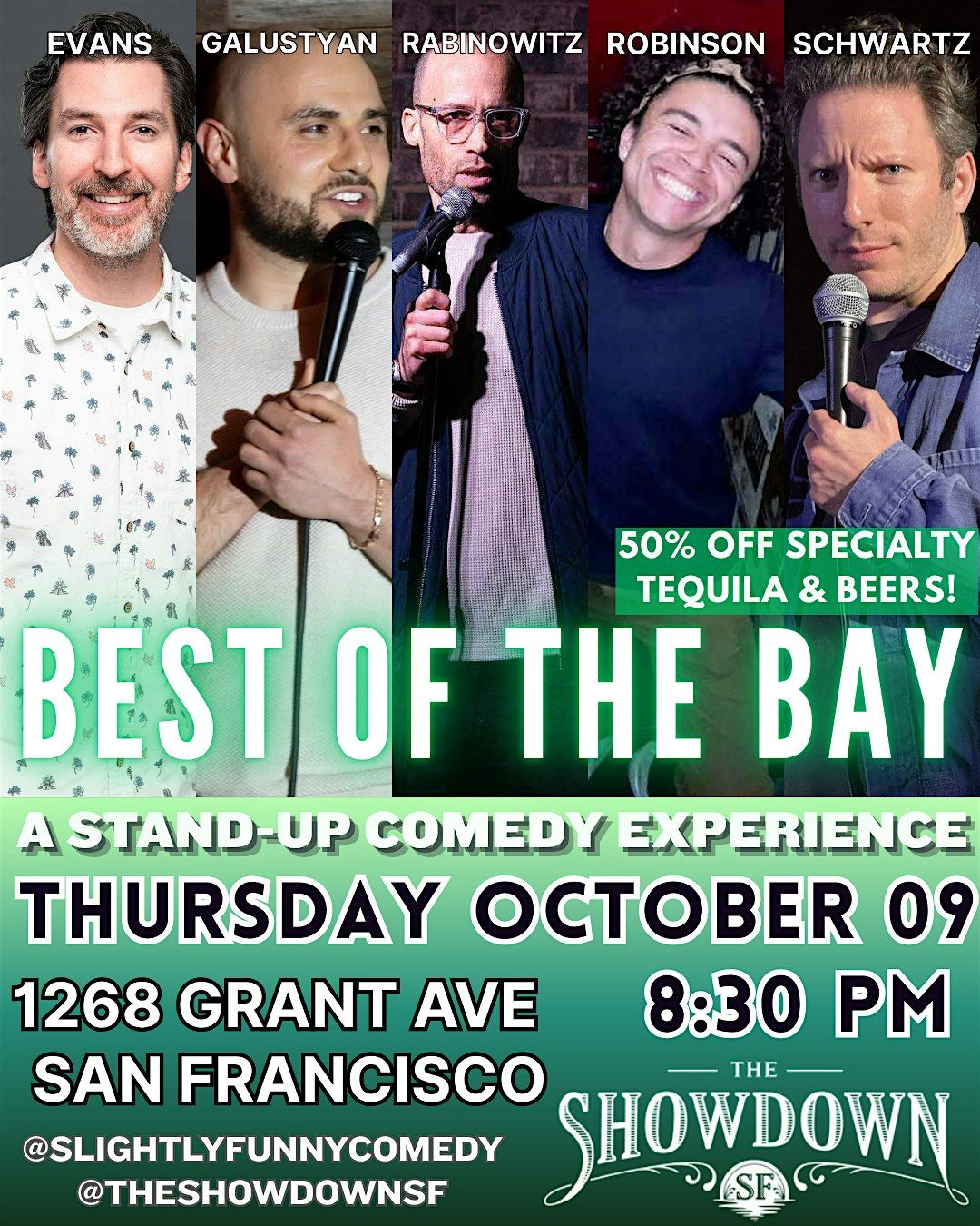 "BEST OF THE BAY" Stand-Up Comedy @ The Showdown (North Beach, SF)