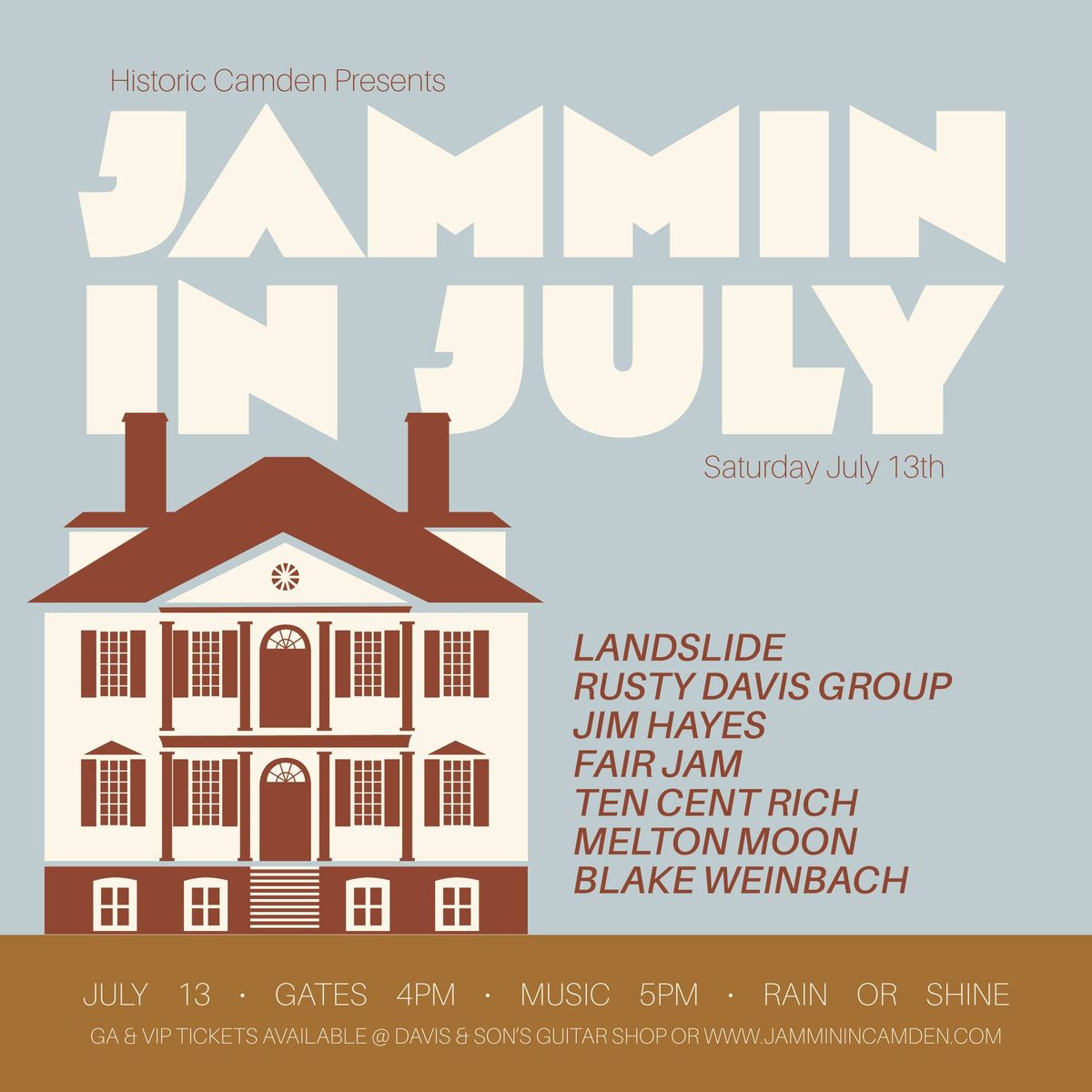 Jammin' In July at Historic Camden