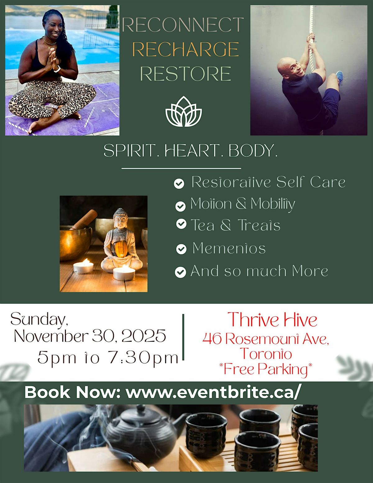 Urban Retreat to Reconnect Recharge Restore