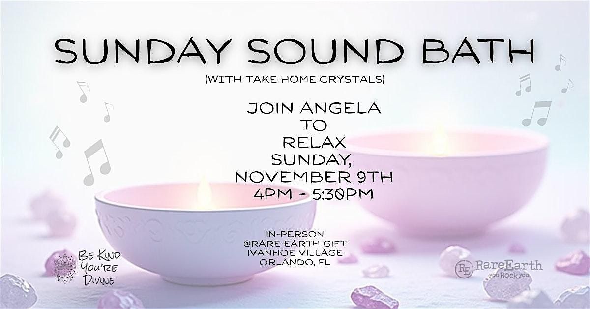 Sunday Sound Bath with Take Home Crystals (After Store Hours)