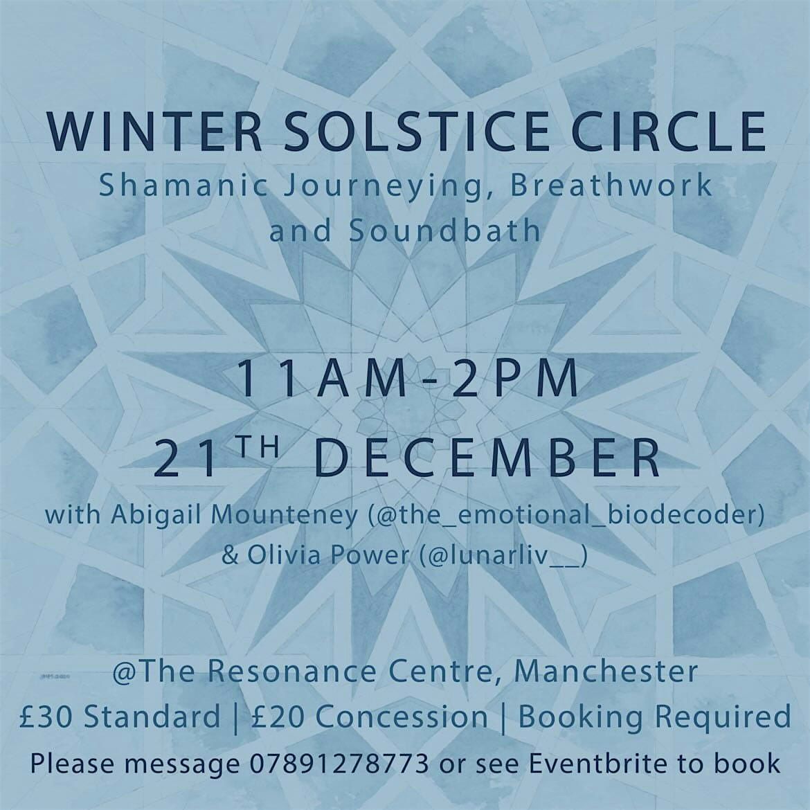 Winter Solstice Circle -  Shamanic Journeying, Breathwork & Sound Healing