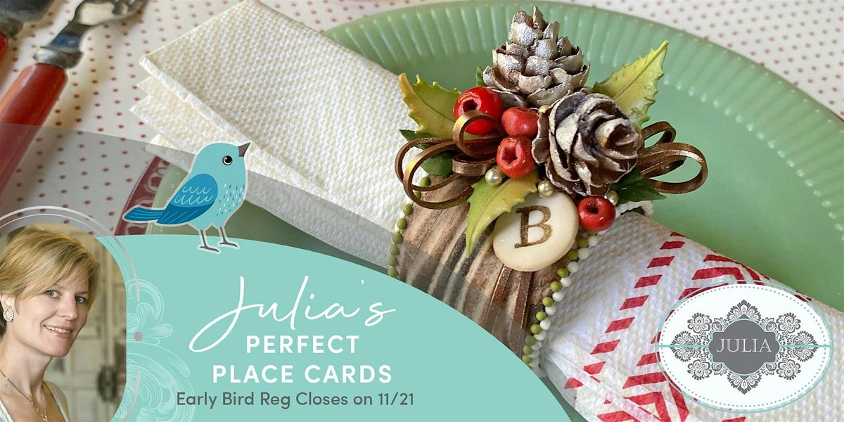 "Perfect Place Cards" Cookie Decorating Class with Julia M. Usher