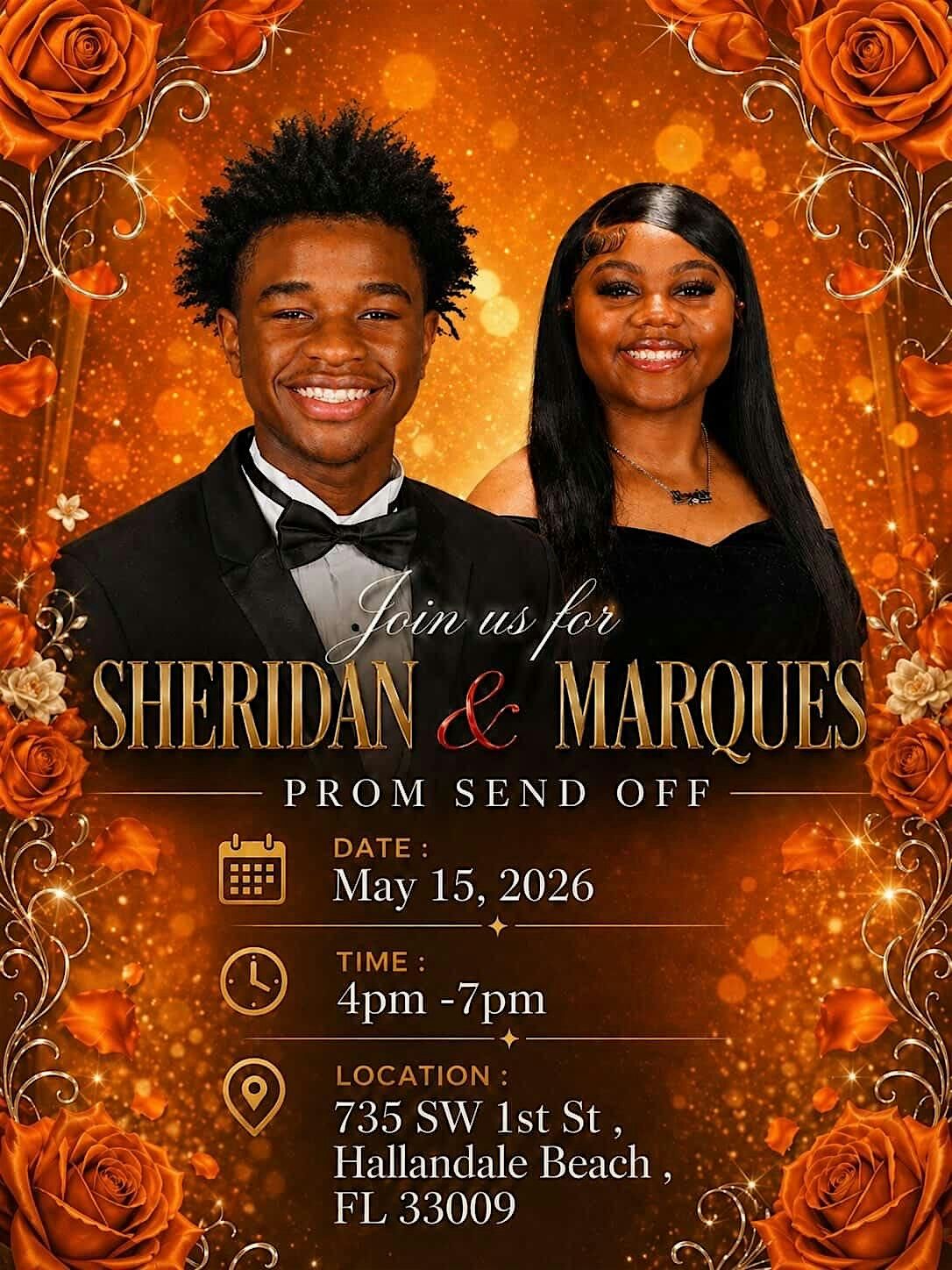 Sheridan n Ques prom line up