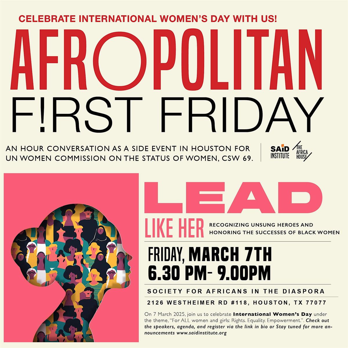 AFROPOLITAN : ELEVATING BLACK WOMEN LEADERS: RIGHTS. EQUALITY. EMPOWERMENT